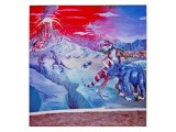 "Prehistoric Valley"-south wall
(wall painted w/mixed media)