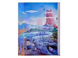 "Prehistoric Valley"-west wall
(wall painted w/mixed media)