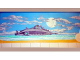 "Nemo’s Island - the Nautilus"
(wall painted with acrylics)