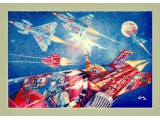 "Star Battle" concept
(spray enamels & acrylic paints)